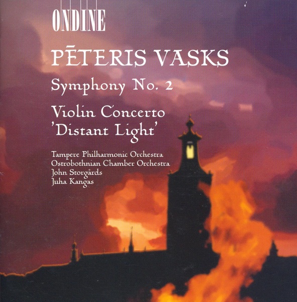 Vasks: Symphony No. 2 & Violin Concerto, "Distant Light" album cover