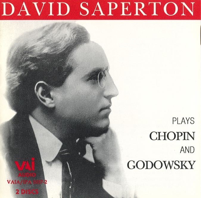 David Saperton Plays Chopin and Godowsky (Historic Recording (mono)) album cover