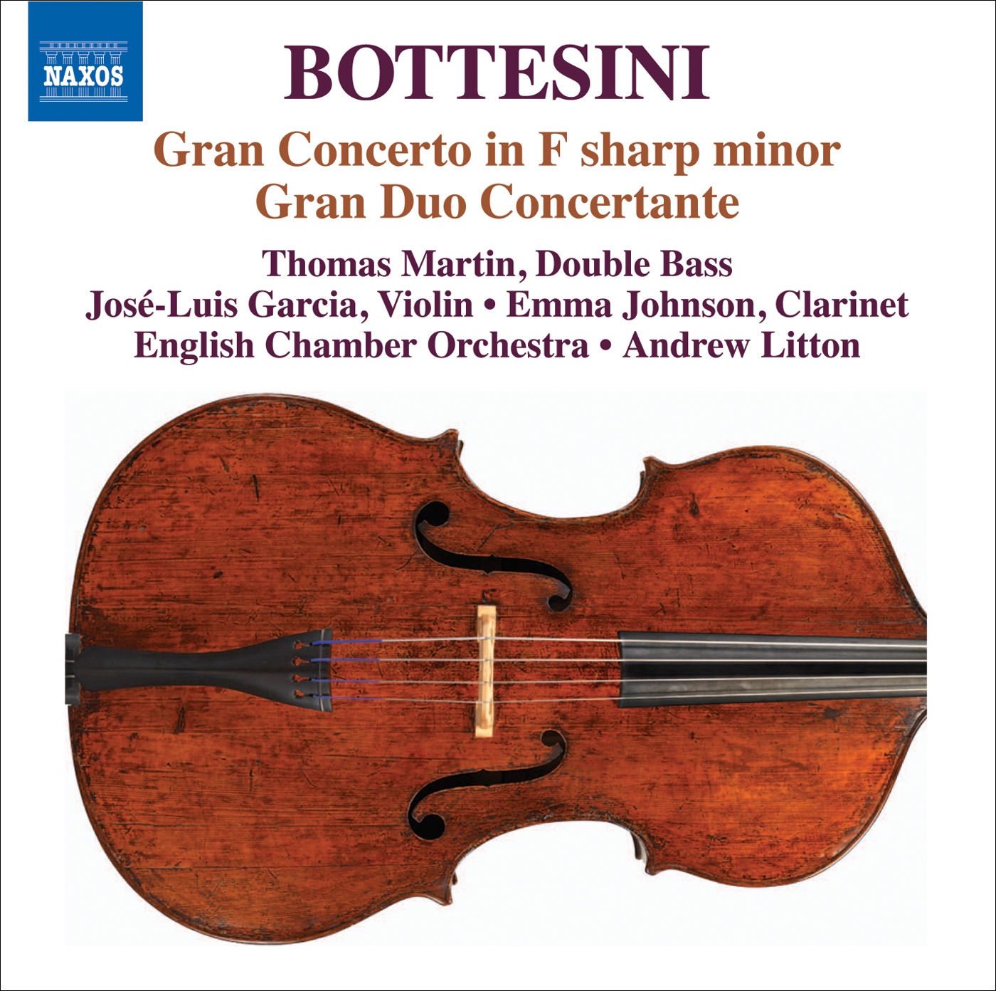 Bottesini: Double Bass Concerto No. 1 in F-Sharp Minor, Gran Duo Concertante album cover