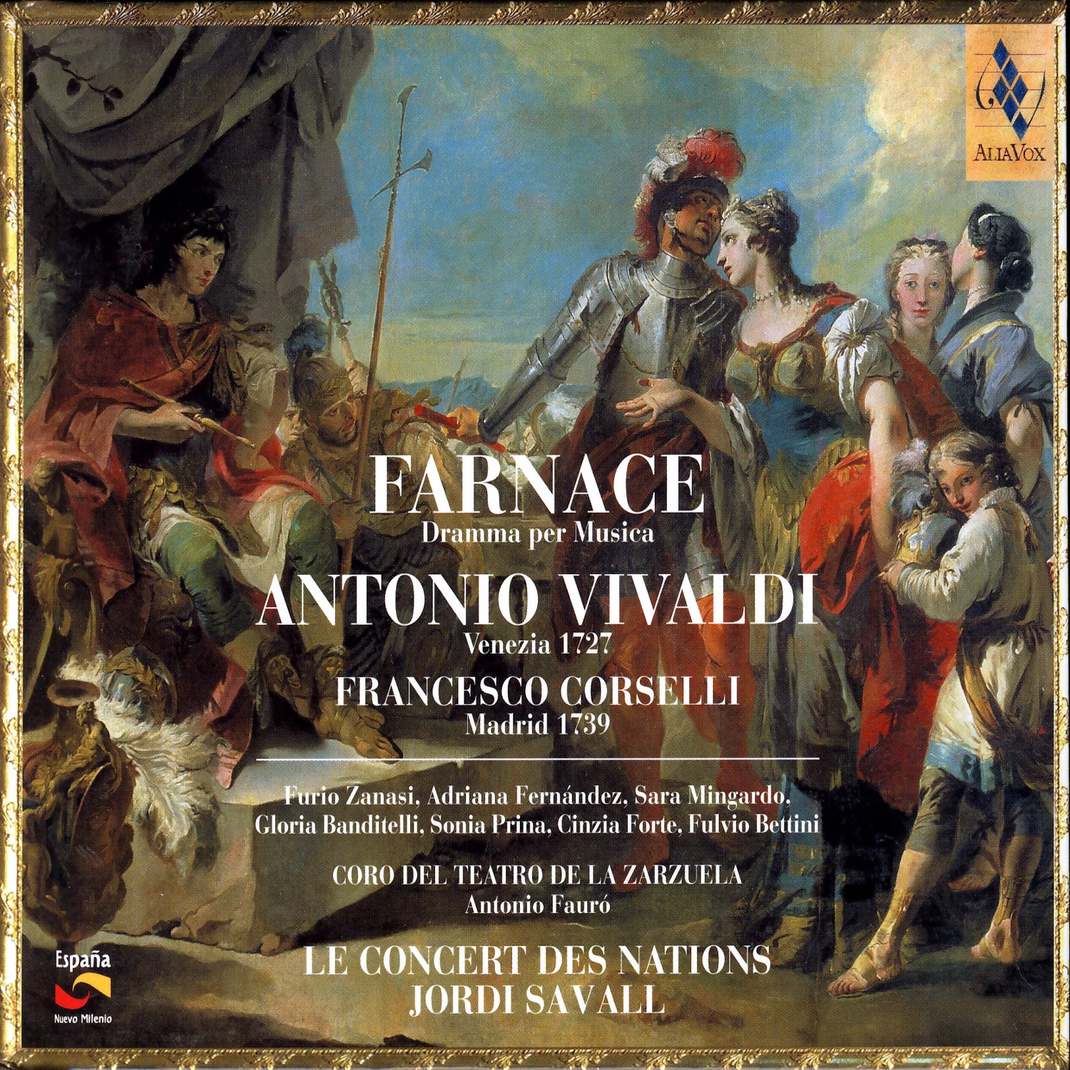 Farnace: Antonio Vivaldi / Francesco Corselli album cover
