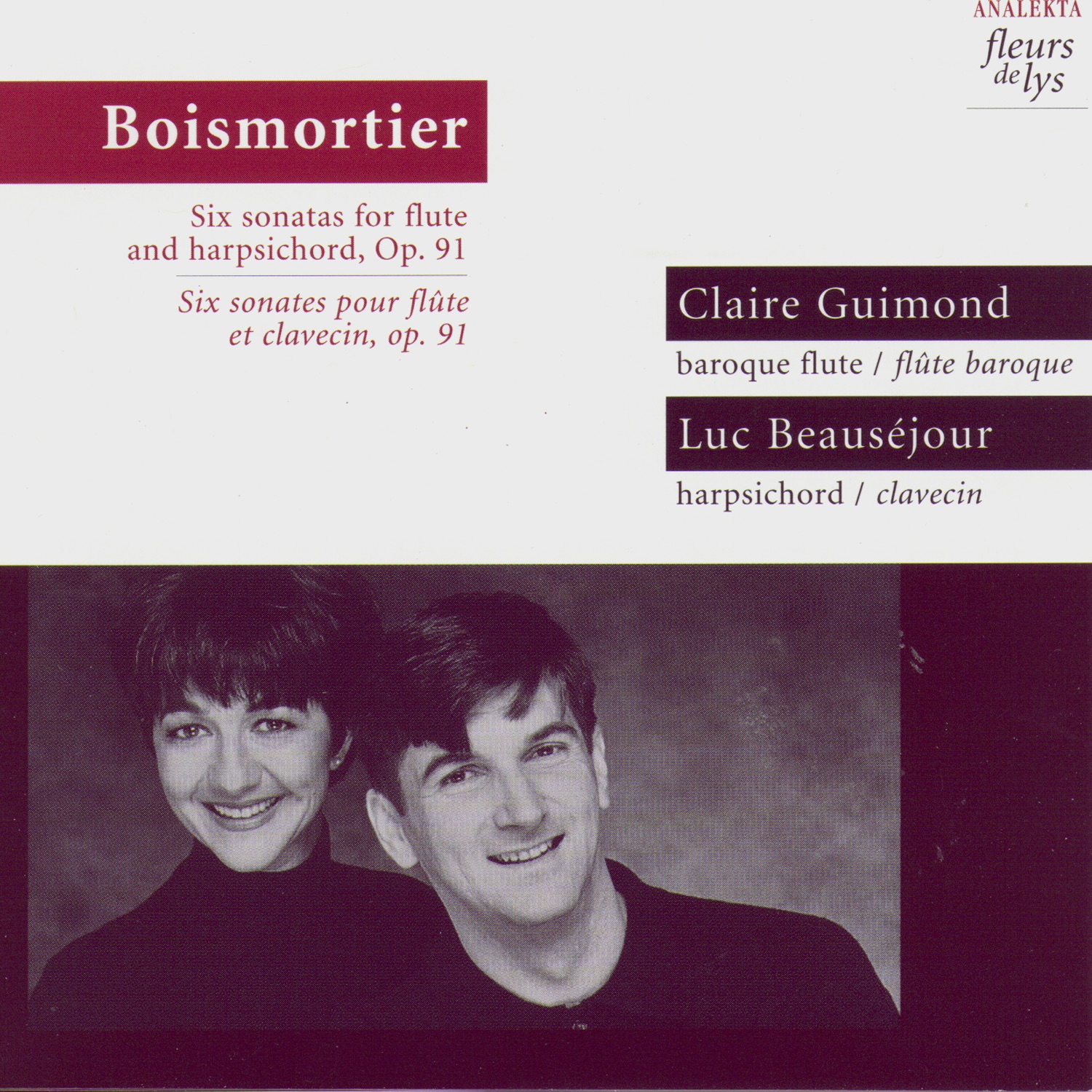 Boismortier: Six sonatas for flute and harpsichord, Op. 91 album cover
