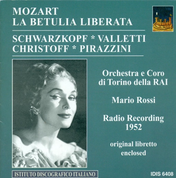 Mozart, W.A.: Betulia Liberata (La) [Oratorio] album cover