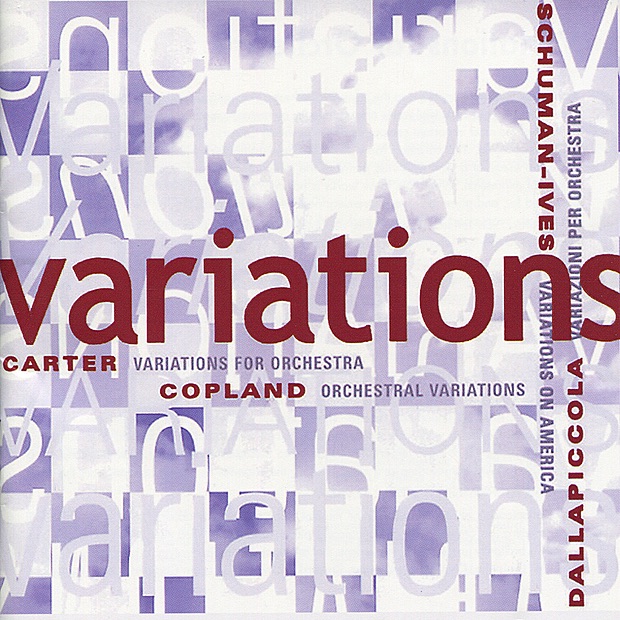 Premiere Recordings: Variations for Orchestra: Copland, Carter, Dallapiccola, Schuman album cover