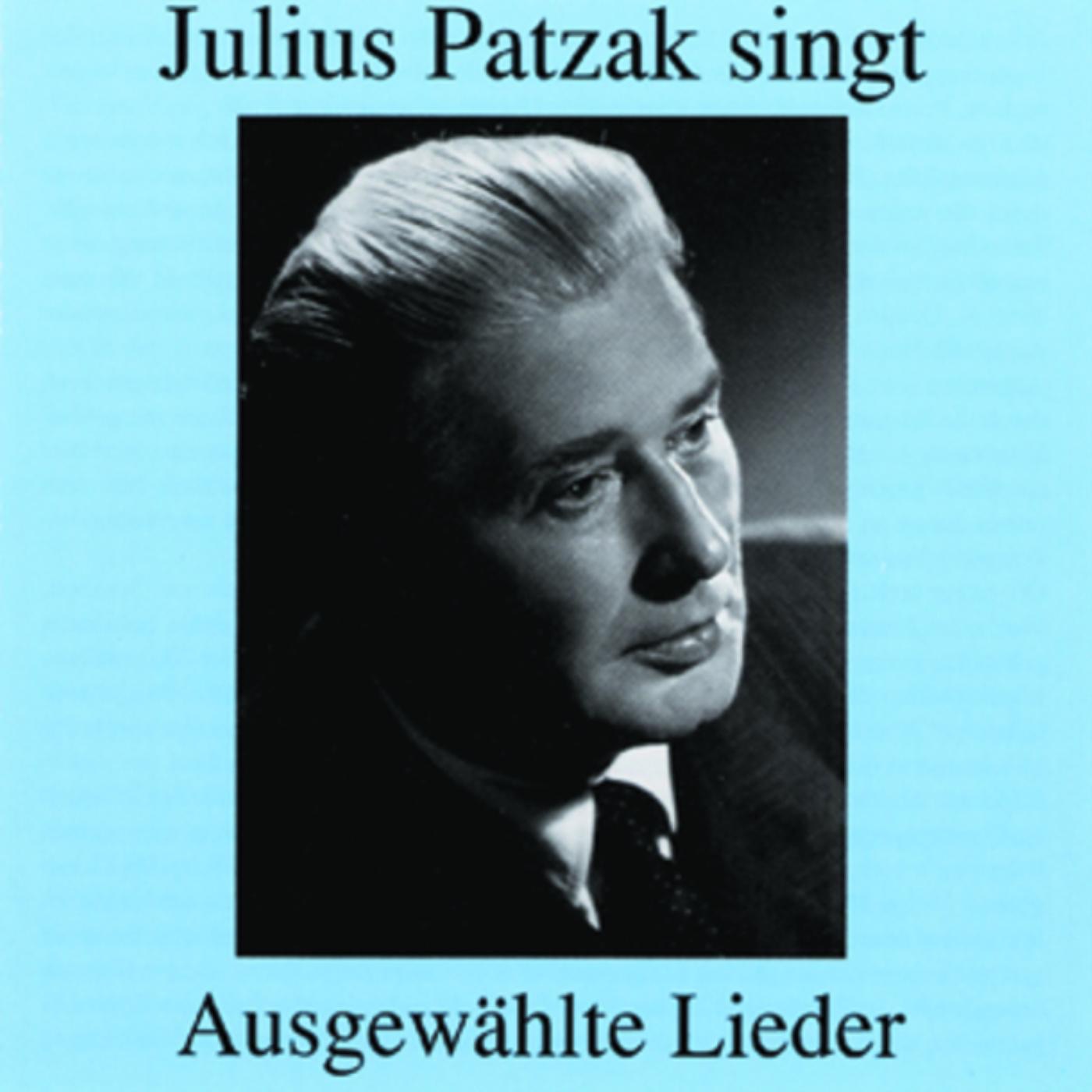 Julius Patzak Singt Ausgewählte Lieder album cover