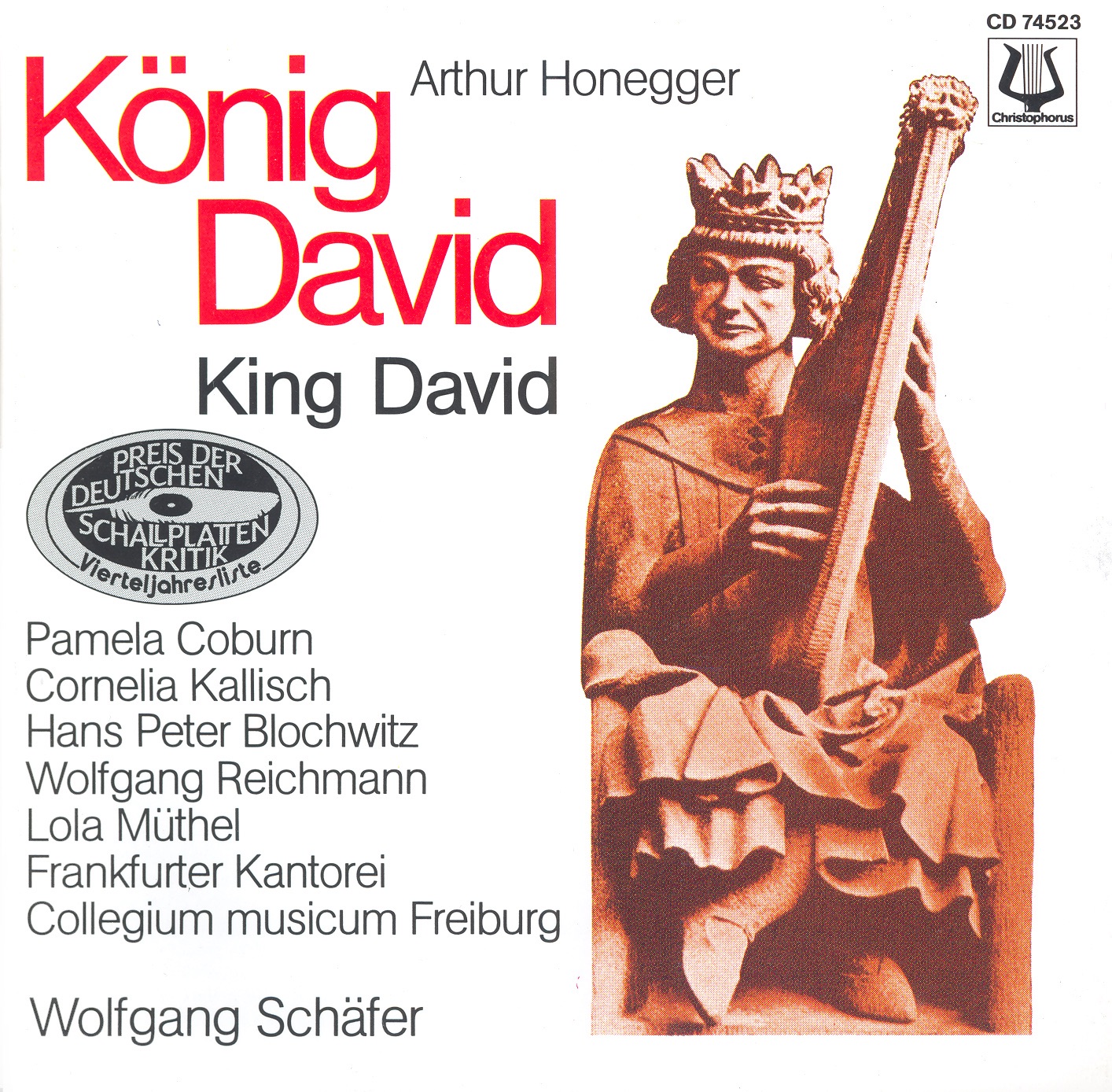 Honegger, A.: Roi David (Le) (Sung in German) album cover