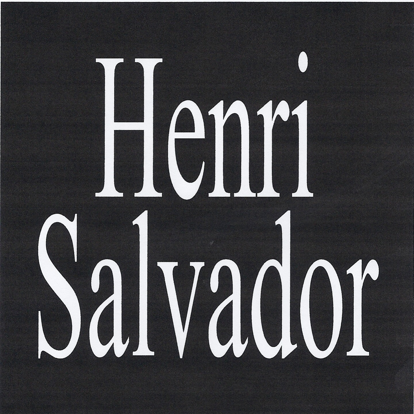 Henri salvador album cover
