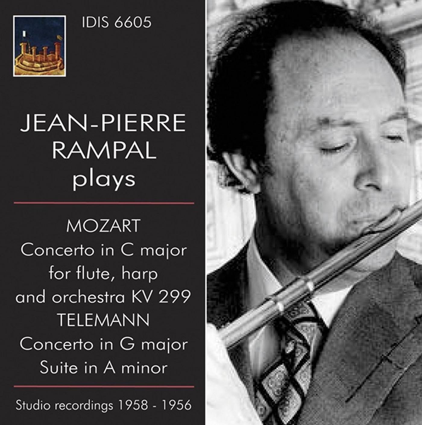 Jean-Pierre Rampal Plays Mozart & Telemann (1956,1958) album cover