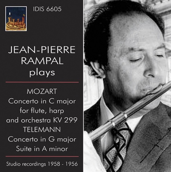 Jean-Pierre Rampal Plays Mozart & Telemann (1956,1958) album cover