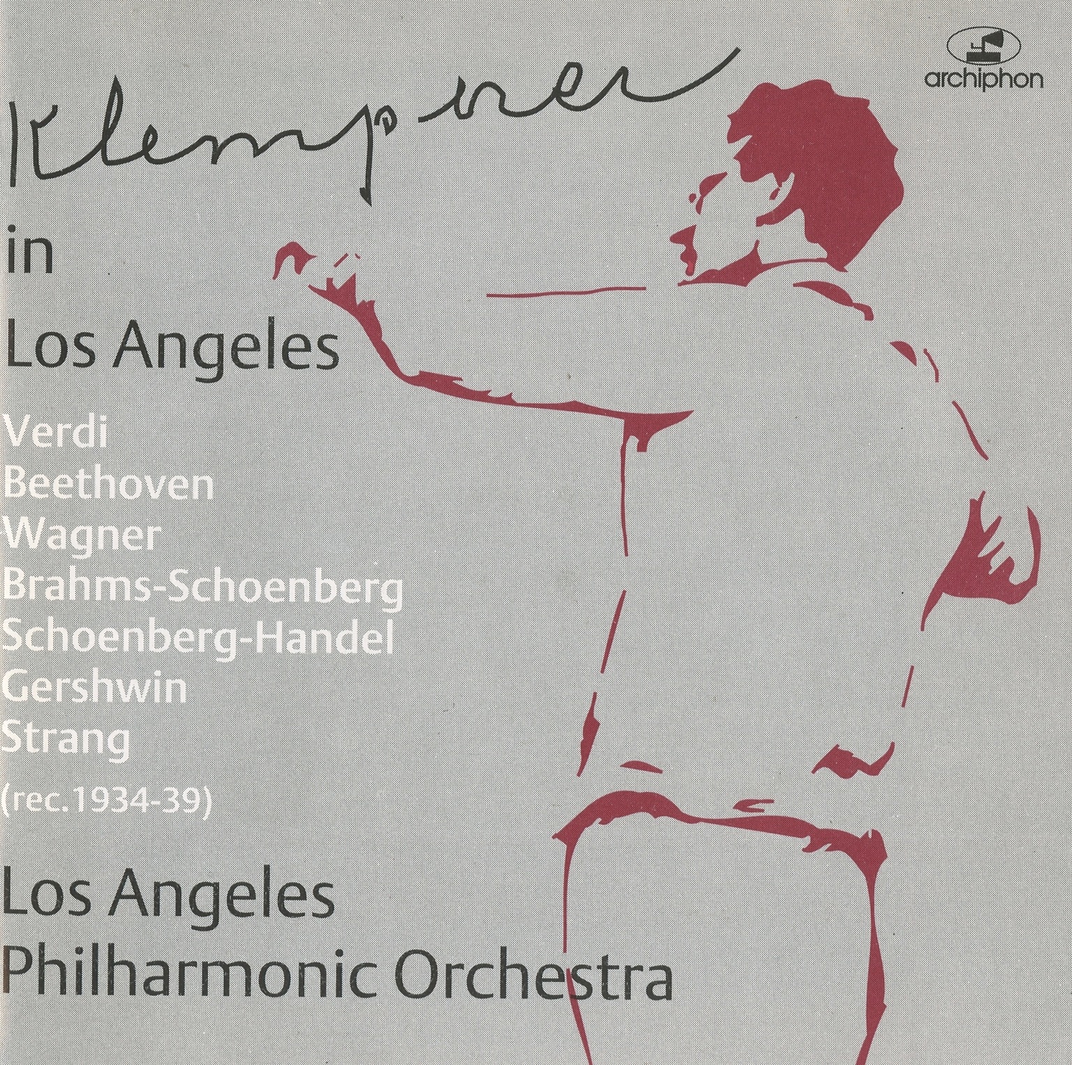 Klemperer in Los Angeles album cover