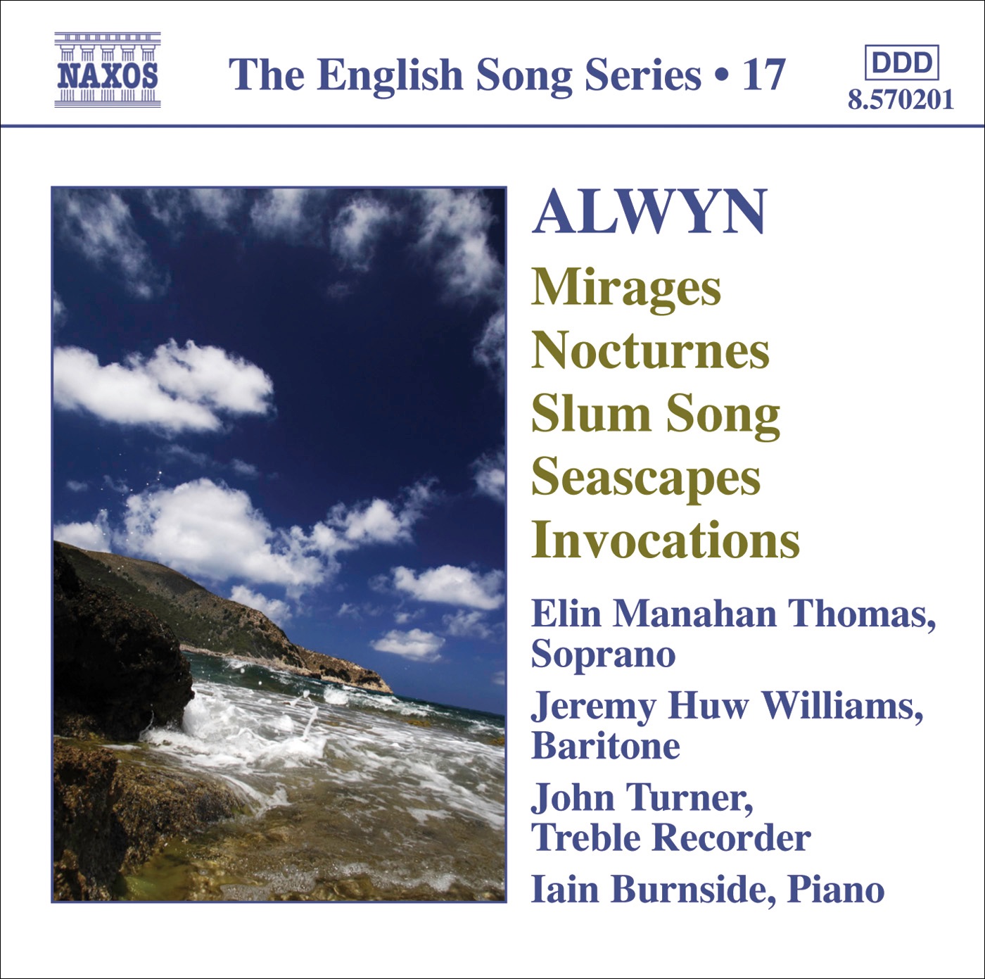 Alwyn: Mirages, 6 Nocturnes, Seascapes, Invocations album cover