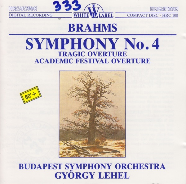 J. Brahms: Symphony No. 4, Two Overtures album cover