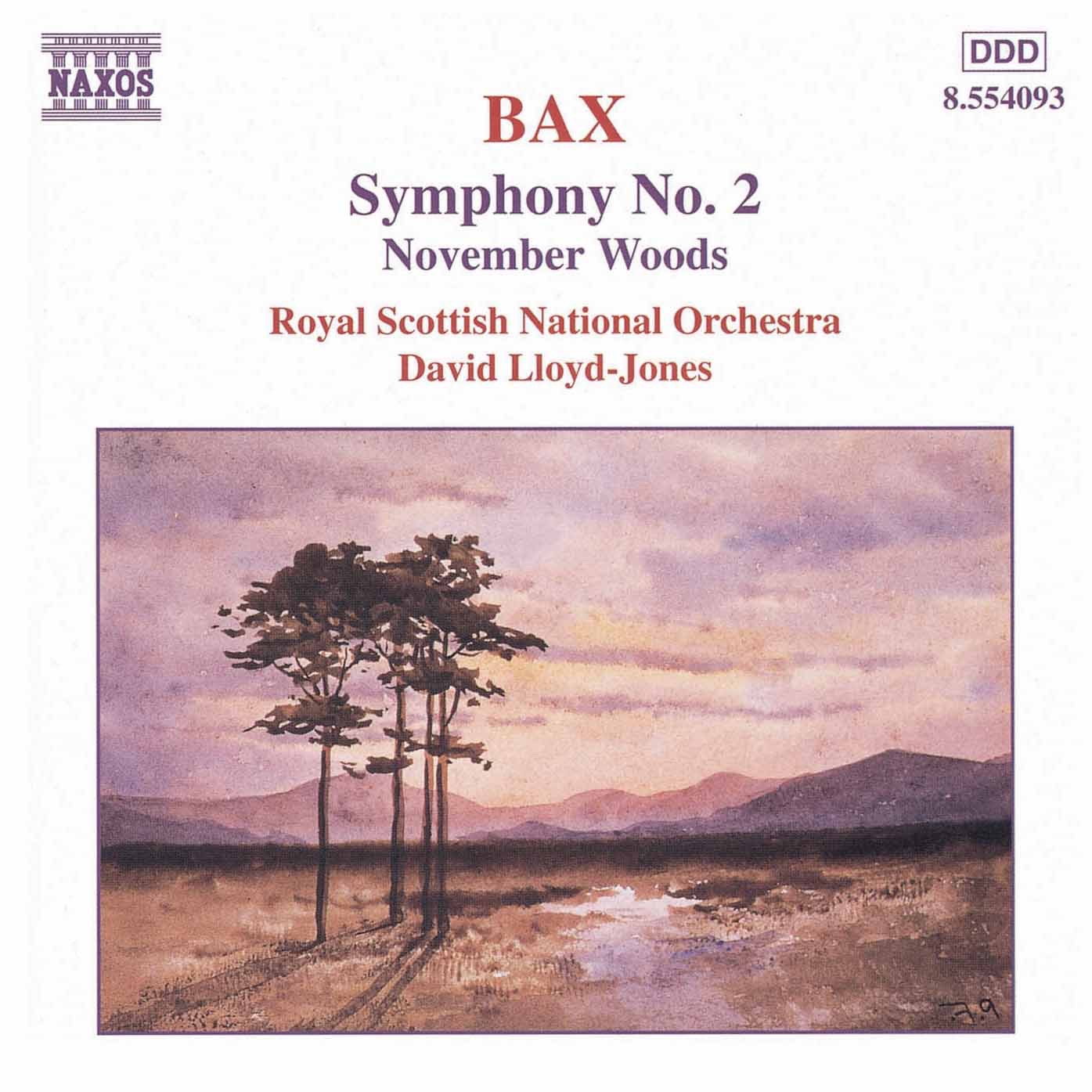 Bax: Symphony No. 2 &  November Woods album cover