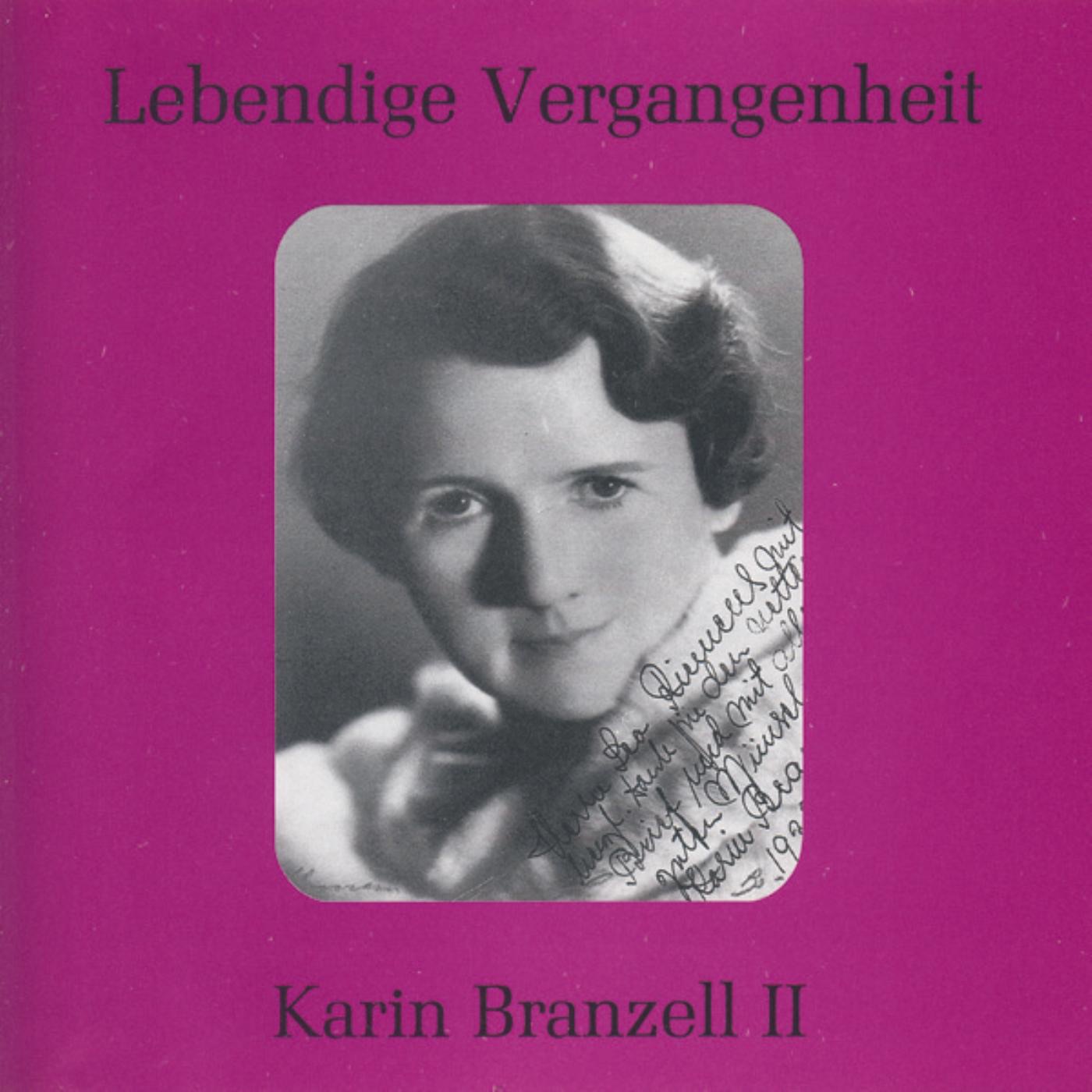 Lebendige Vergangenheit - Karin Branzell (Vol. 2) album cover