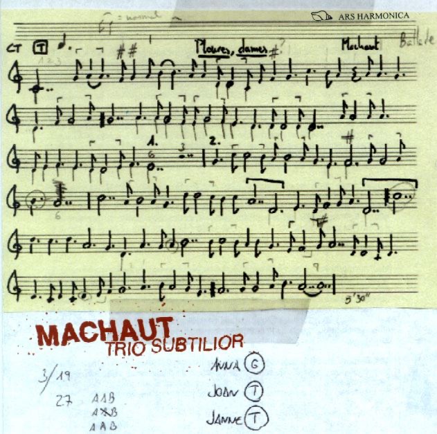 Machaut: Dix et Sept, Cinq album cover
