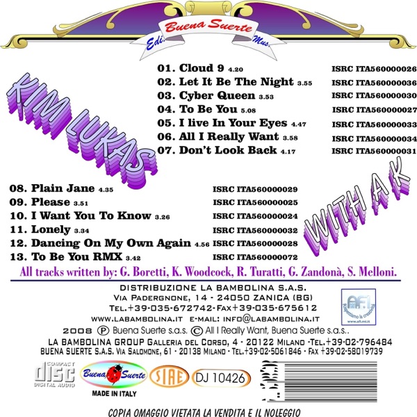 With a K album cover