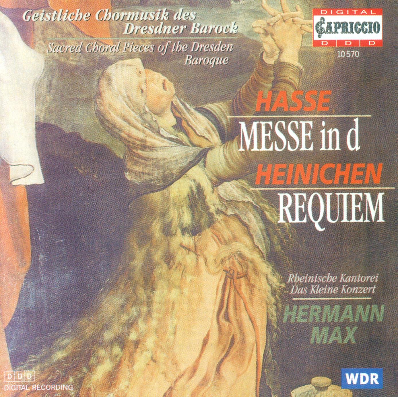 Hasse: Mass in D Minor - Heinichen: Requiem in E-Flat Major album cover