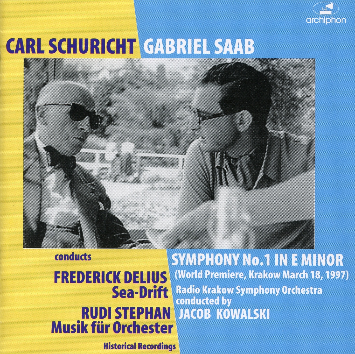 Saab: Symphony No. 1 - Delius: Sea Drift - Stephan: Music for Orchestra (1942-1997) album cover