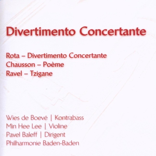 Rota: Divertimento Concertante - Chausson: Poeme - Ravel: Tzigane album cover