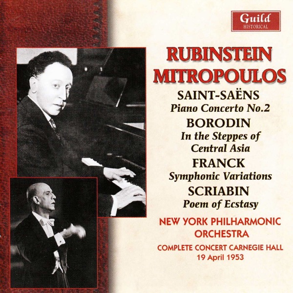 Rubinstein & Mitropoulos - Carnegie Hall 1953 album cover