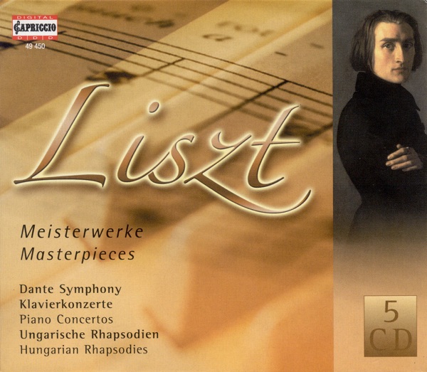 Liszt: Dante Symphony, A la Chapelle Sixtine, Hungarian Rhapsodies, Piano Concertos, Totentanz, Wand album cover