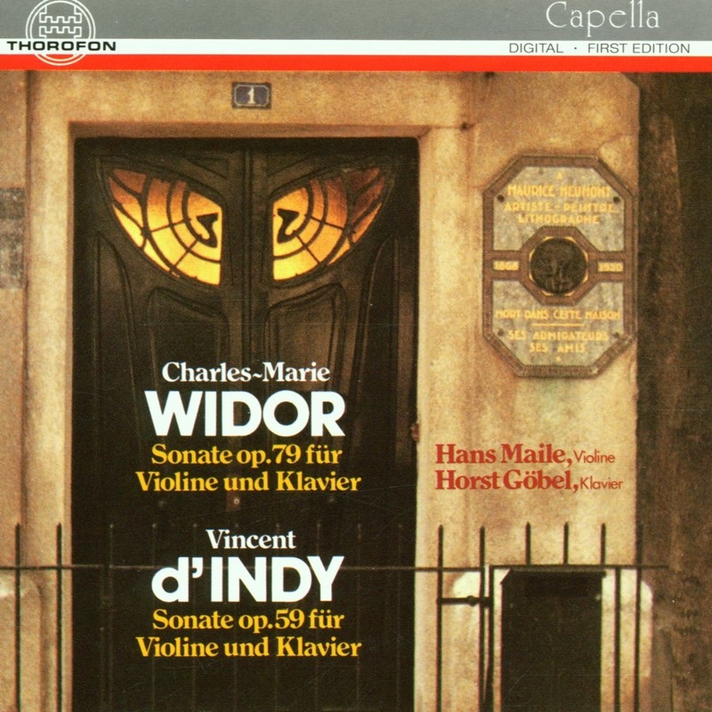 Widor: Sonata for Violin and Piano, Op. 79 - D'Indy: Sonata or Violin and Piano, Op. 59 album cover