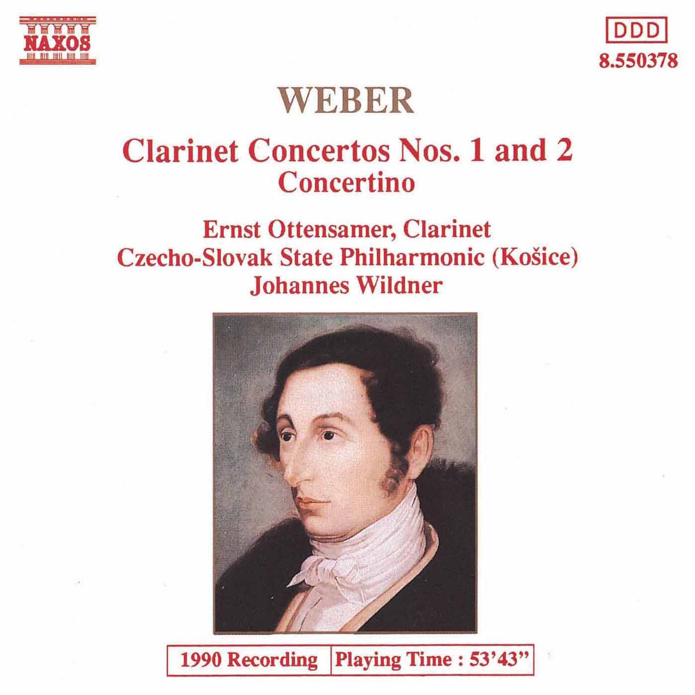 Weber: Clarinet Concertos Nos. 1 & 2 album cover