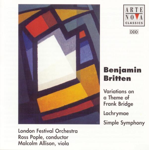 Britten: Simple Symphony, Op. 1 - Lachrymae, Op. 48 album cover