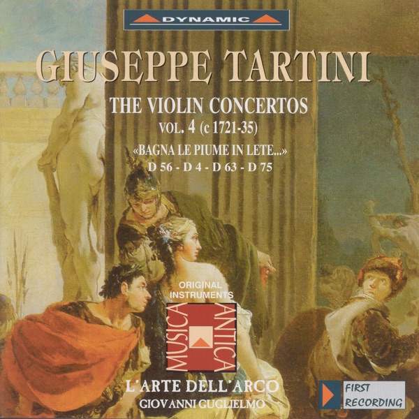 Tartini: The Violin Concertos, Vol. 4 - D. 4, 56, 63, 75 album cover