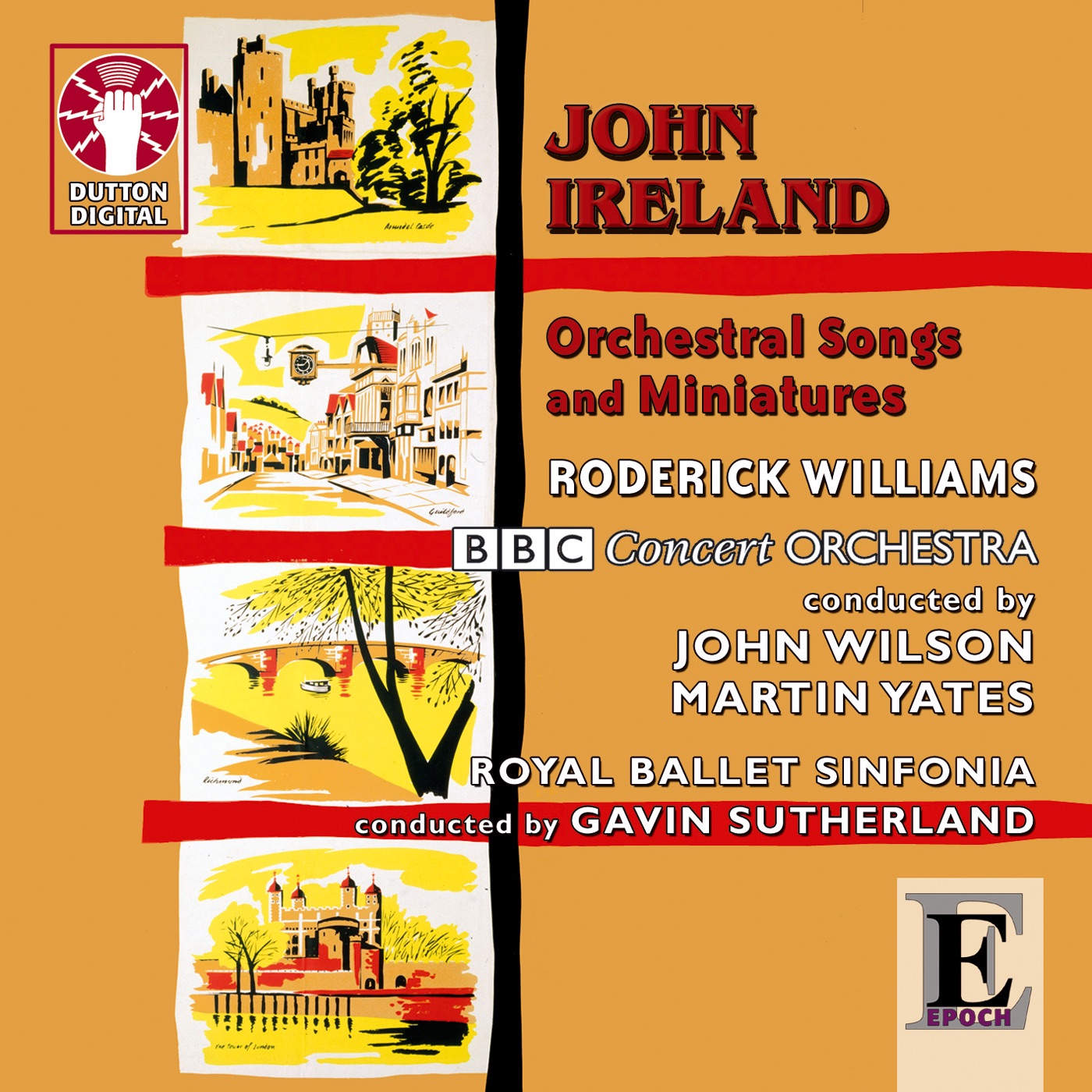John Ireland - Orchestral Songs and Miniatures album cover