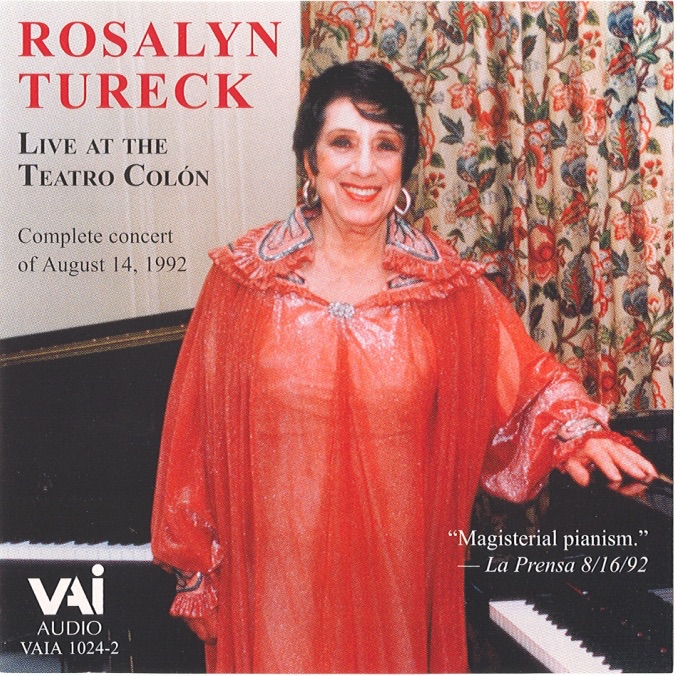 Rosalyn Tureck - Live At The Tearto Colon album cover