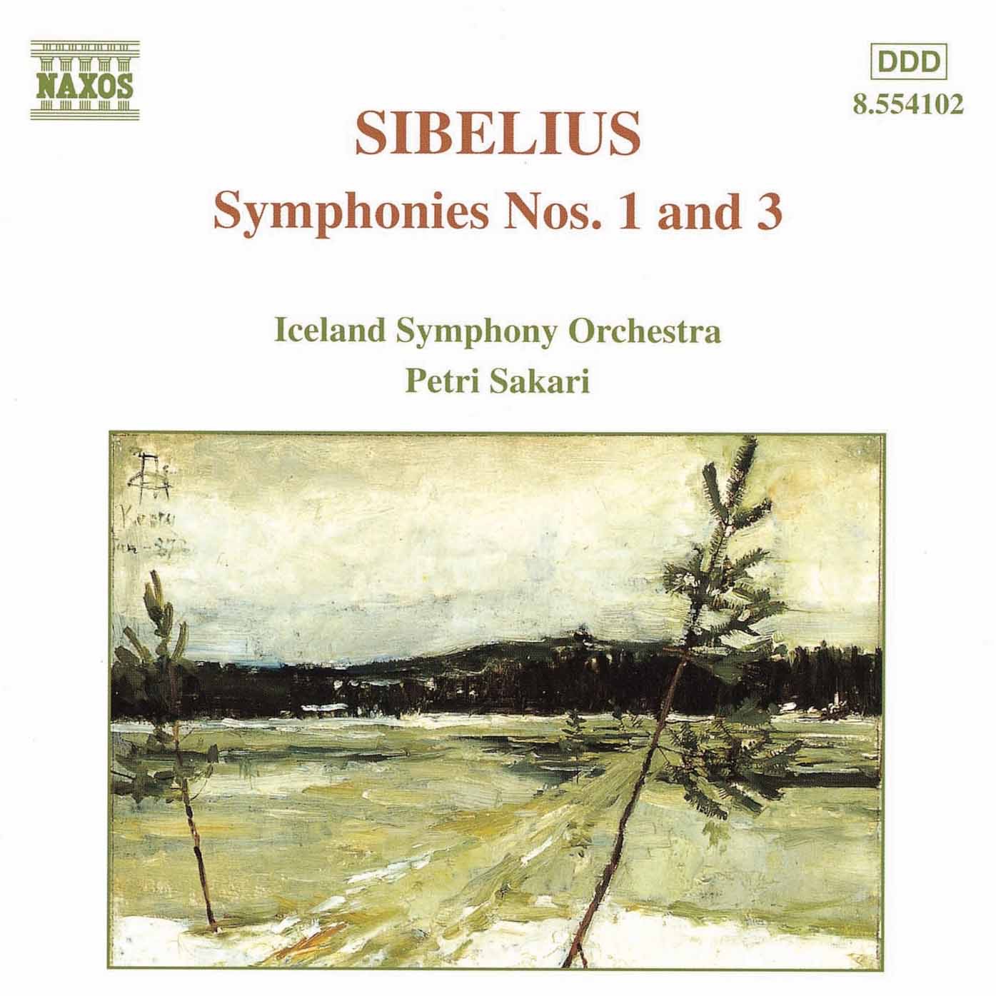 Sibelius: Symphonies Nos. 1 and 3 album cover