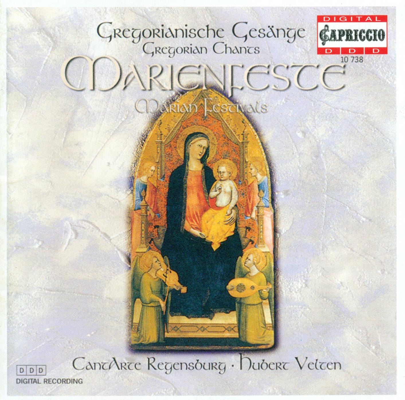 Gregorian Chants for Marian Festivals album cover