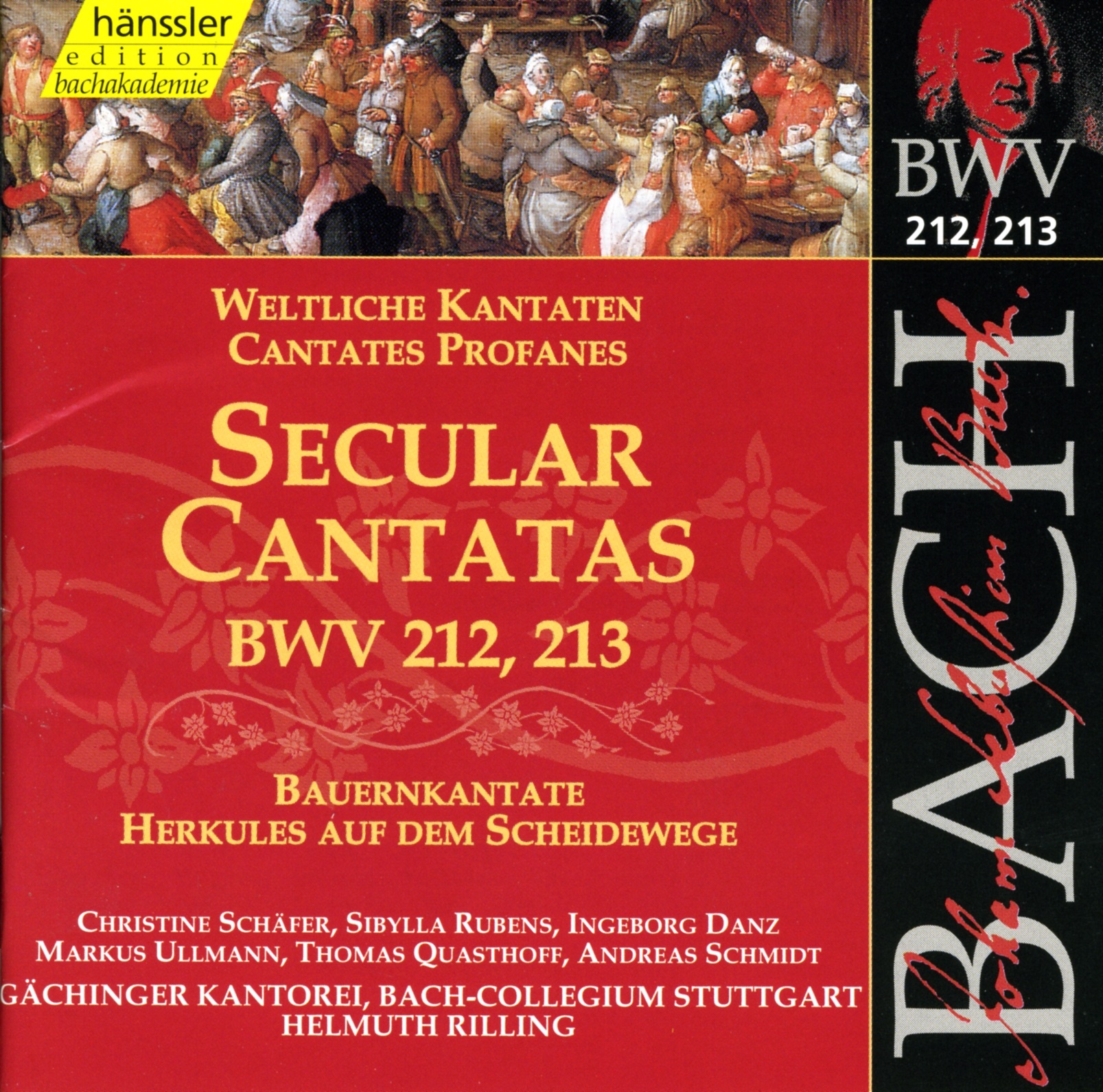 Bach, J.S.: Secular Cantatas, Bwv 212-213 album cover