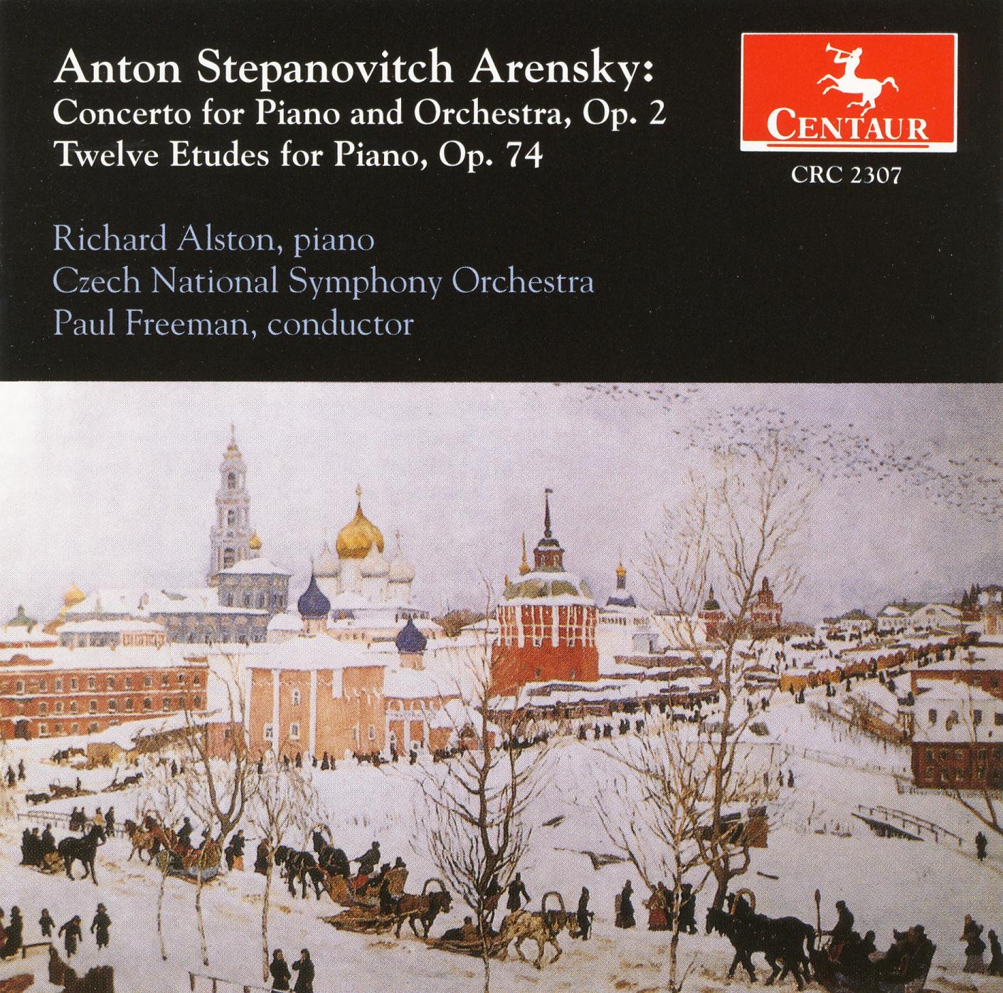Arensky, A.S.: Piano Concerto in F Minor - 12 Etudes album cover