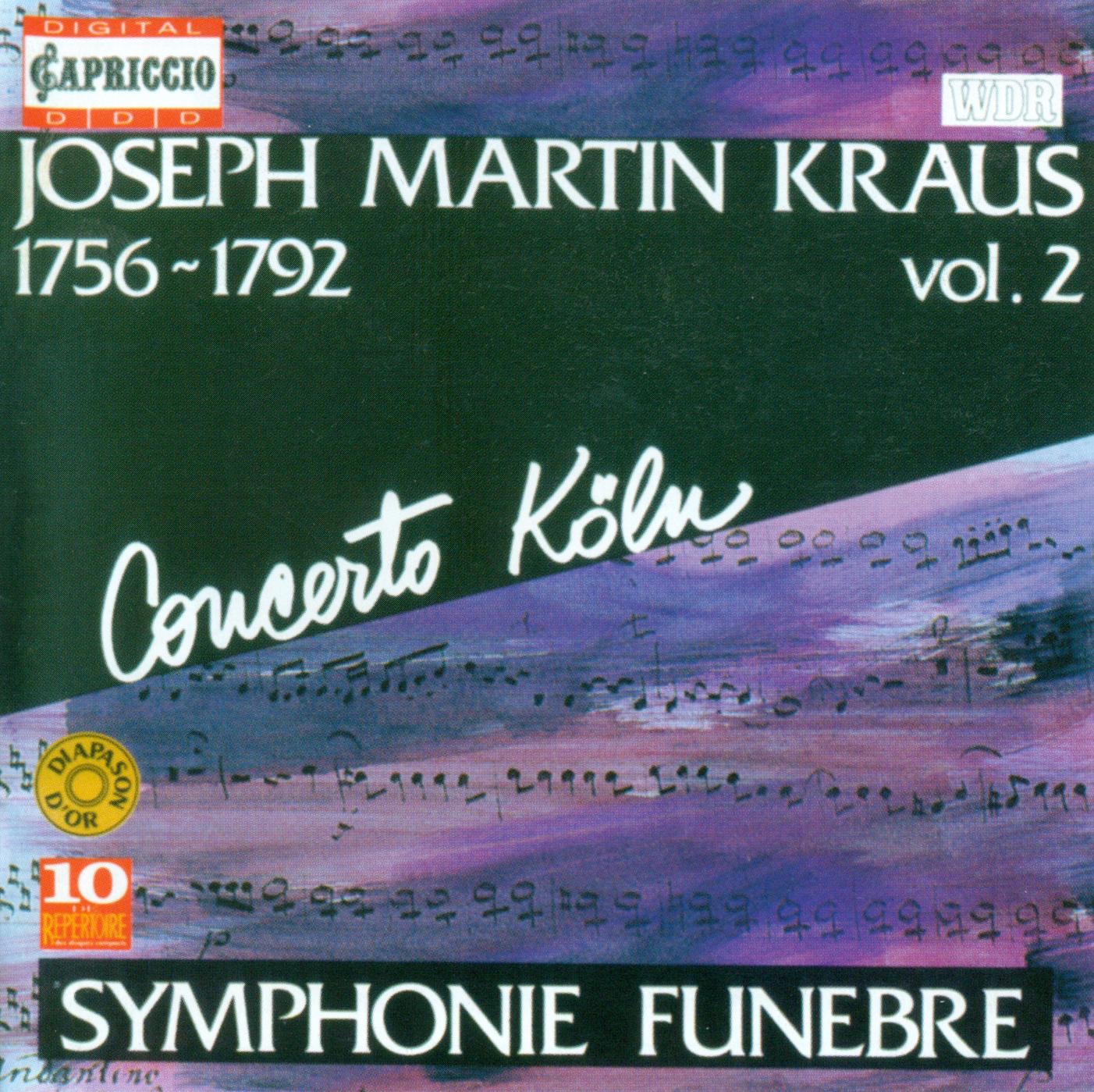 Krais, J.M.: Symphonies, Vol. 2 album cover