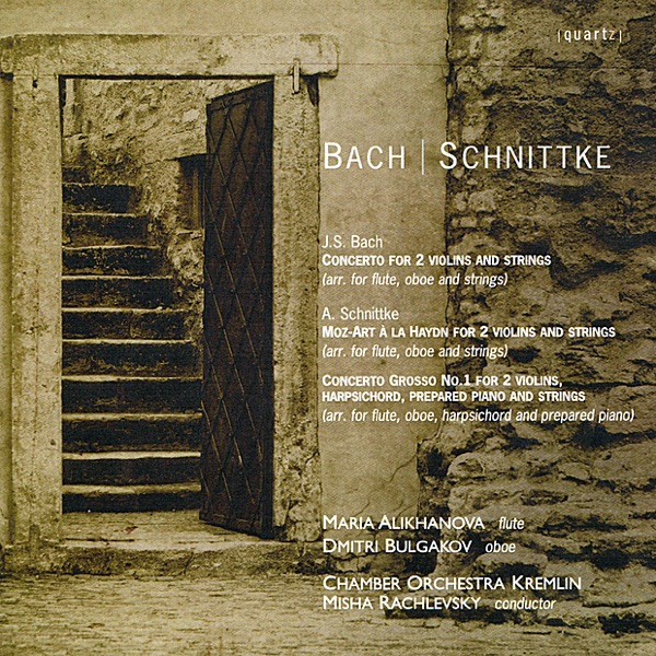 Bach: Concerto for 2 Violins and Strings in D Minor - Schnittke: Moz-Art à la Haydn, Concerto Grosso album cover