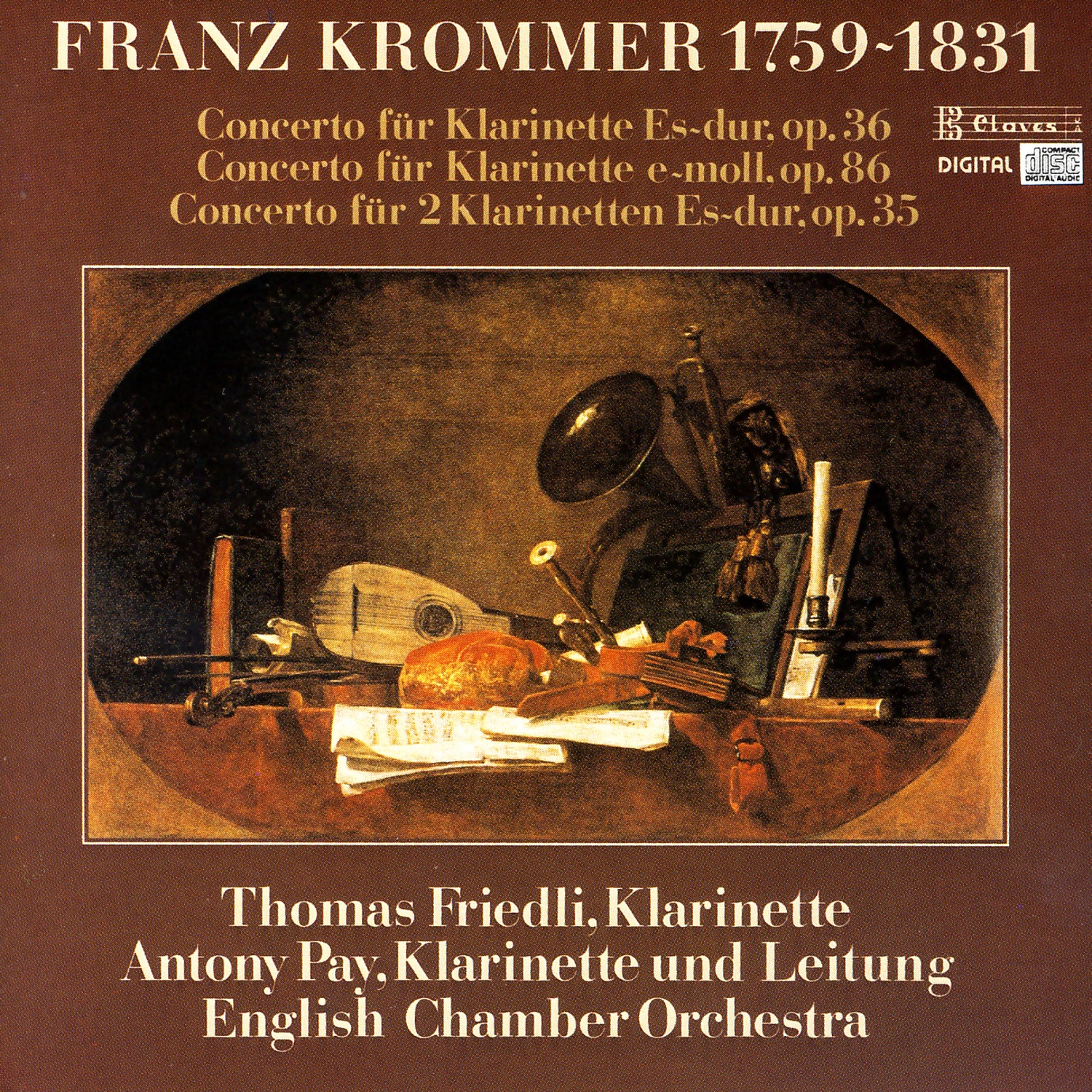 Krommer: Clarinet Concertos album cover