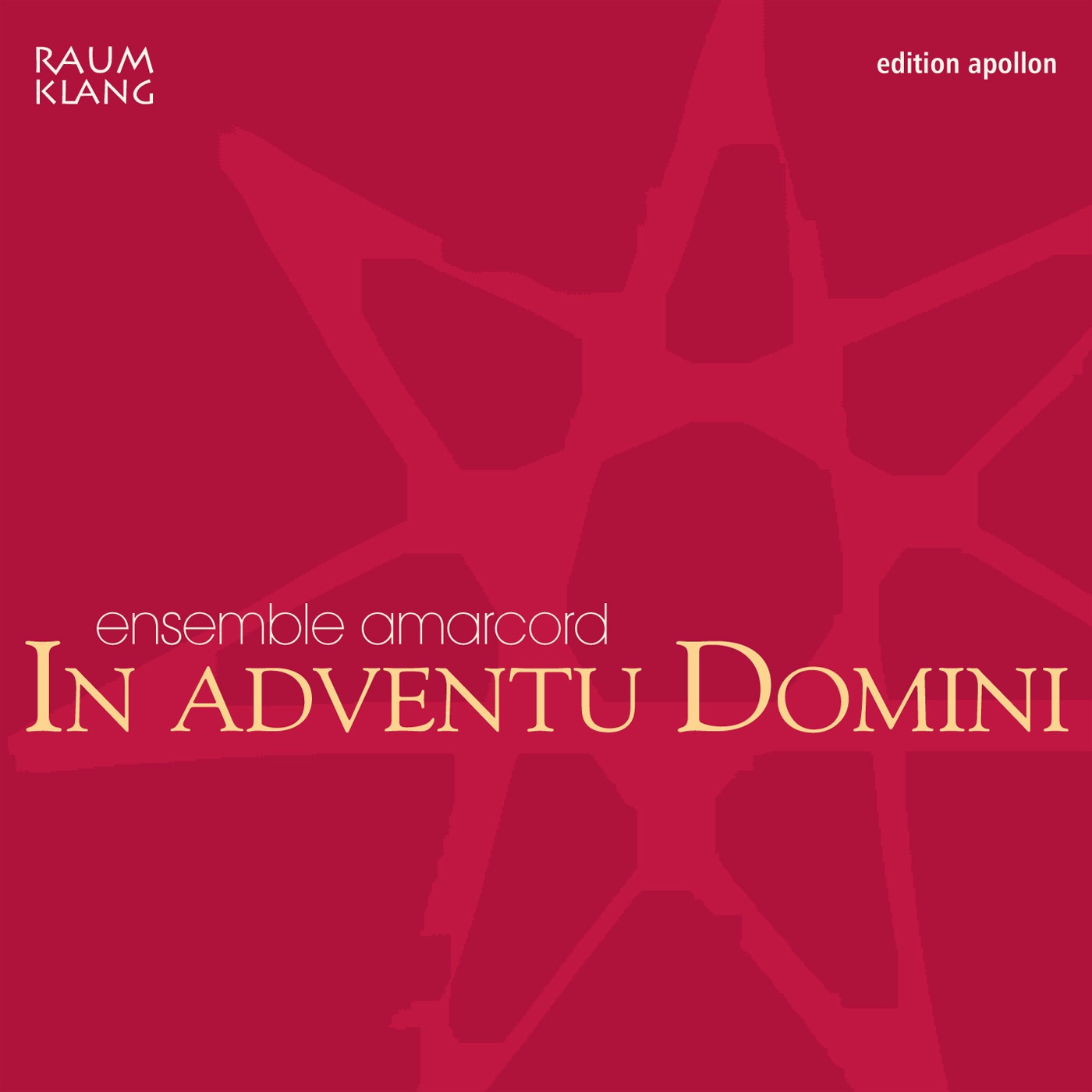 In Adventu Domini: vocal christmas music album cover