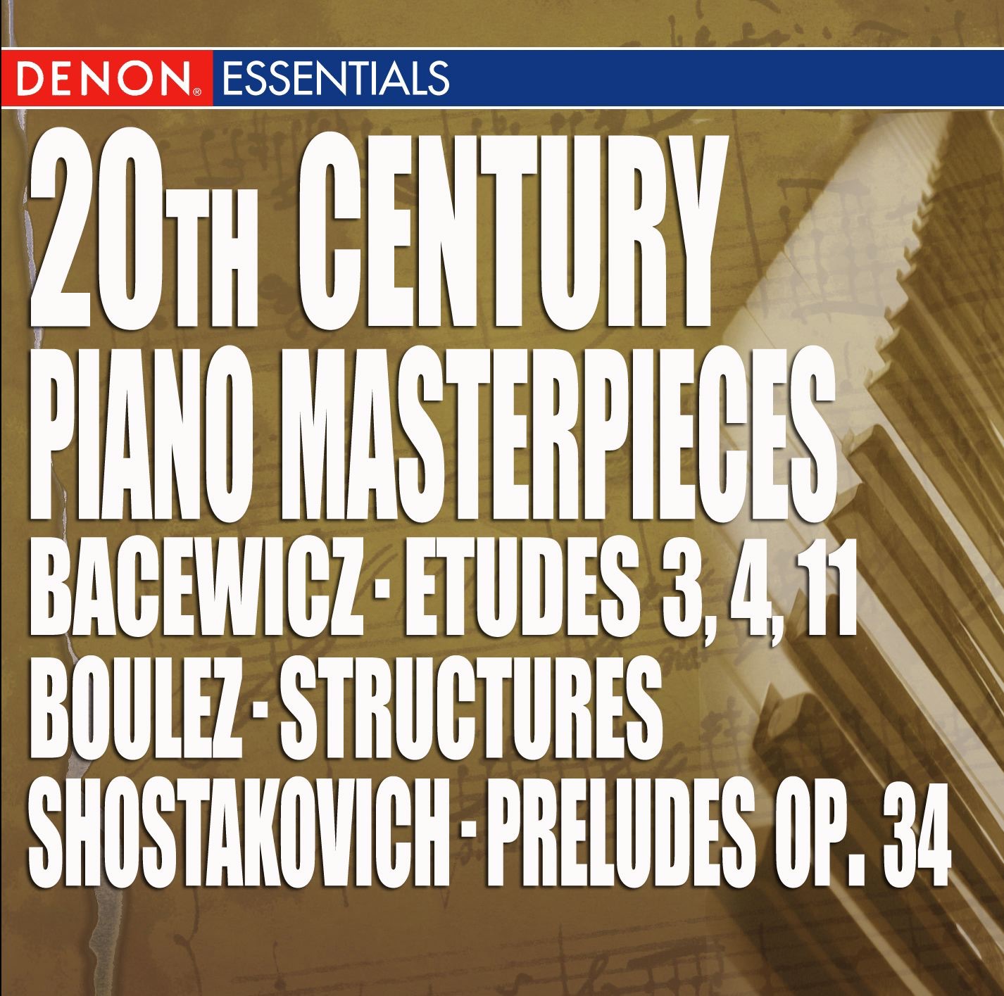 20th Century Piano Masterpieces album cover