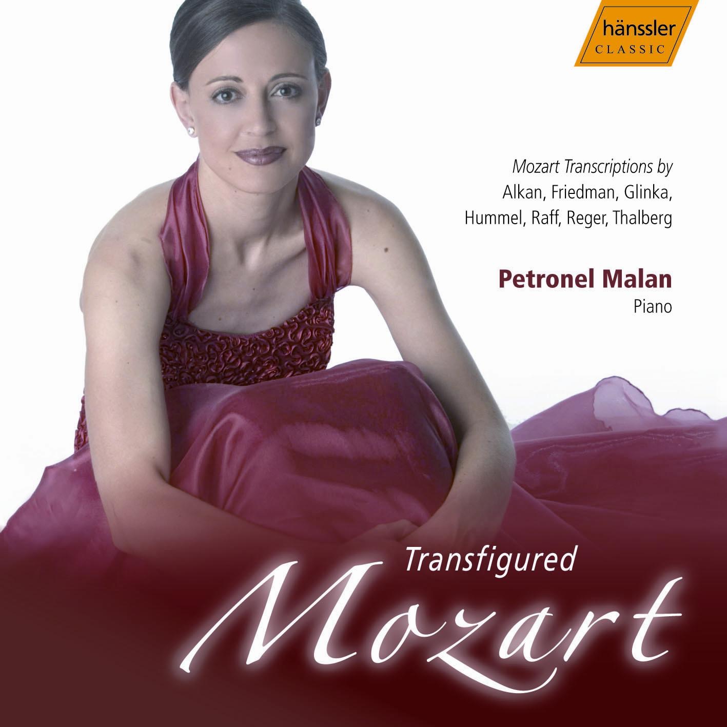 Malan, Petronel: Transfigured Mozart album cover