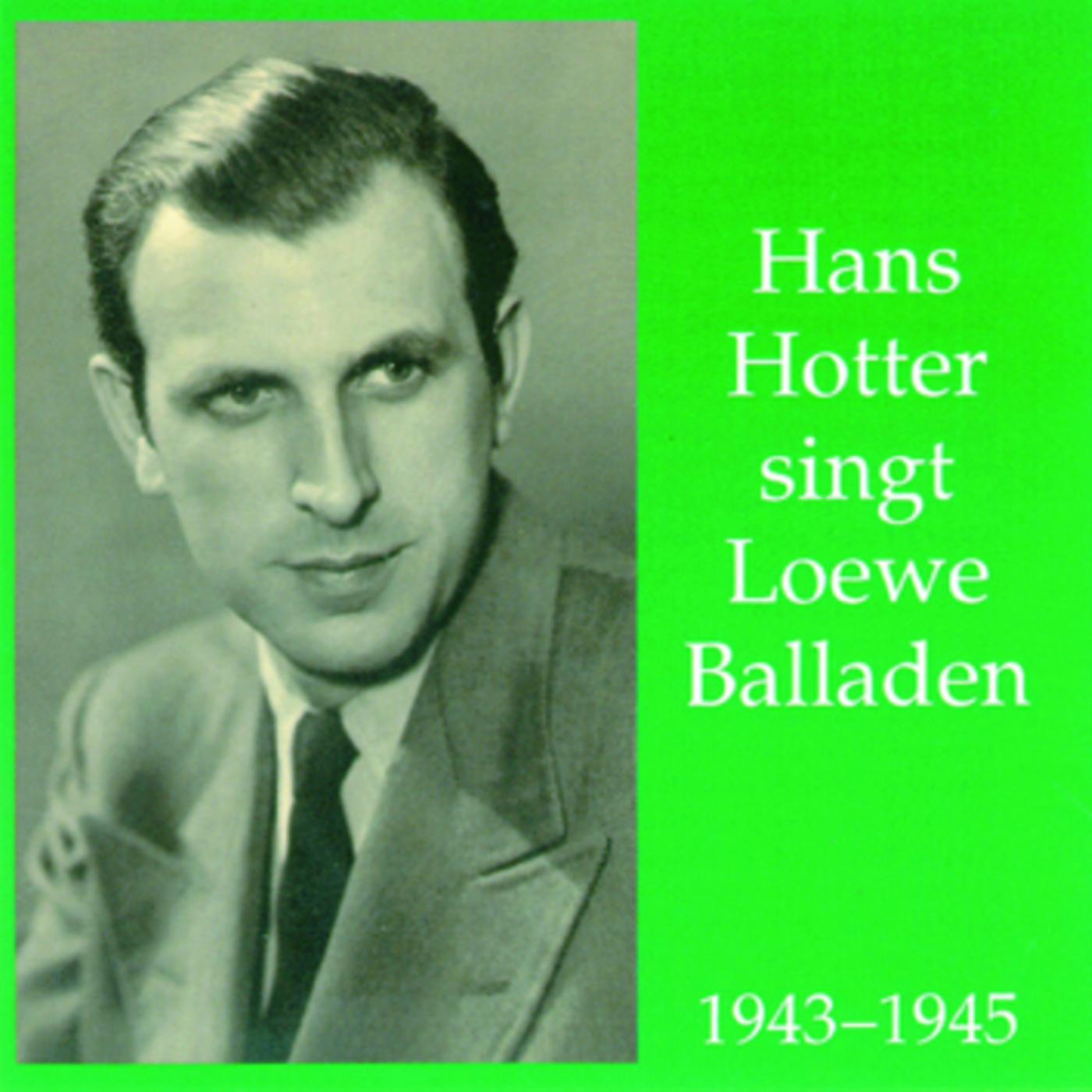Hans Hotter Singt Loewe Balladen album cover