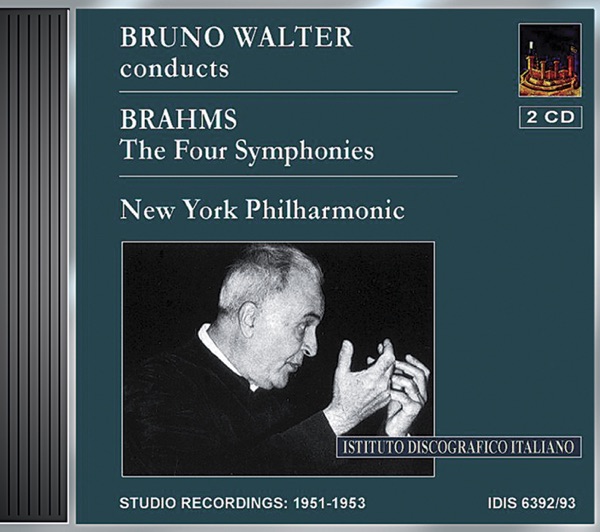 Brahms: Symphonies Nos. 1-4 (Walter, New York Philharmonic) (1951-53) album cover
