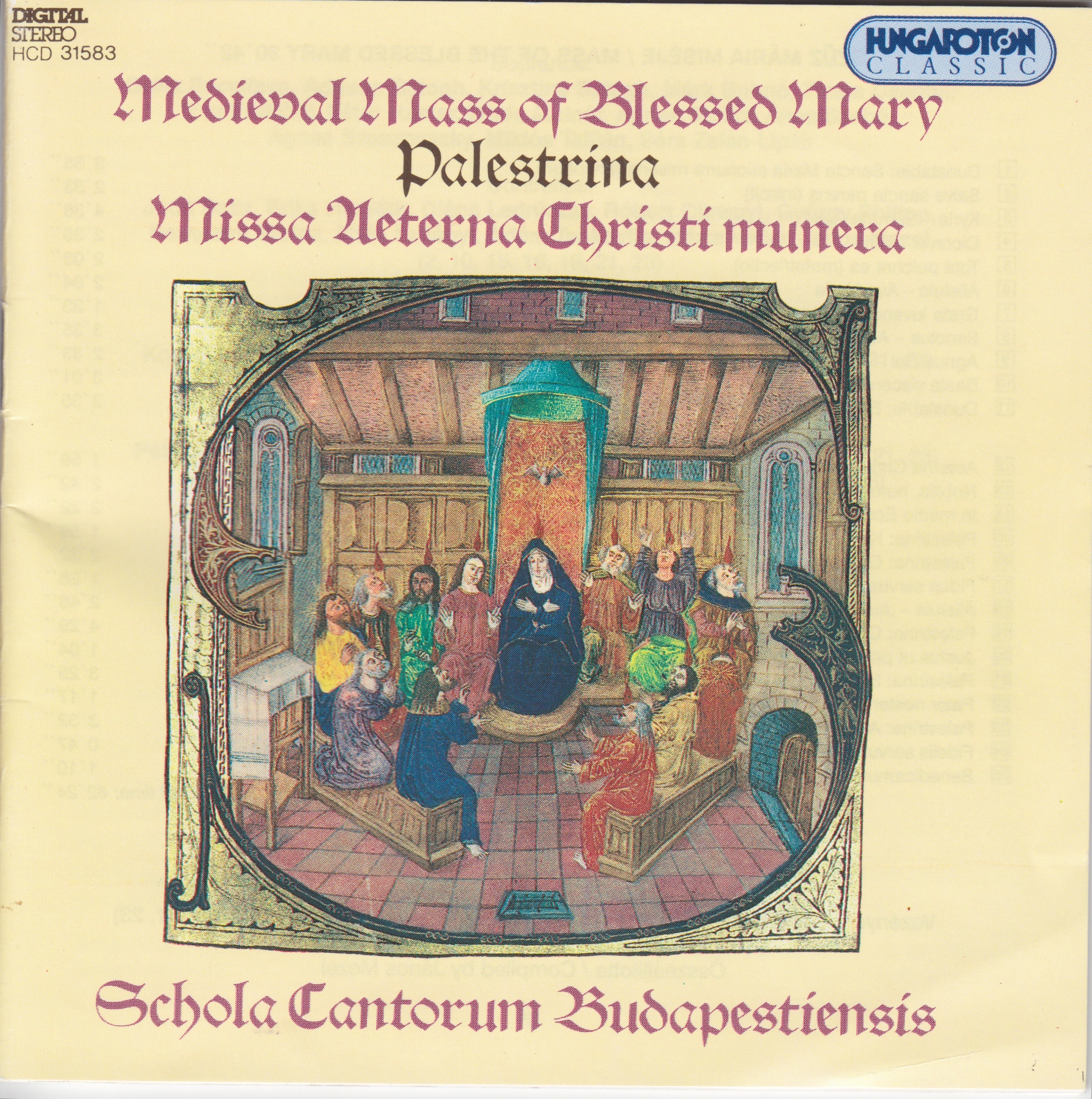 Medieval Mass of Blessed Mary, Missa Aeterna Christi munera album cover