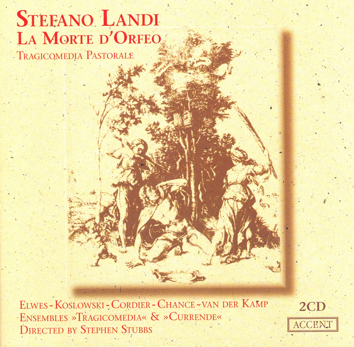 Landi: La morte d'Orfeo, Op. 2 album cover