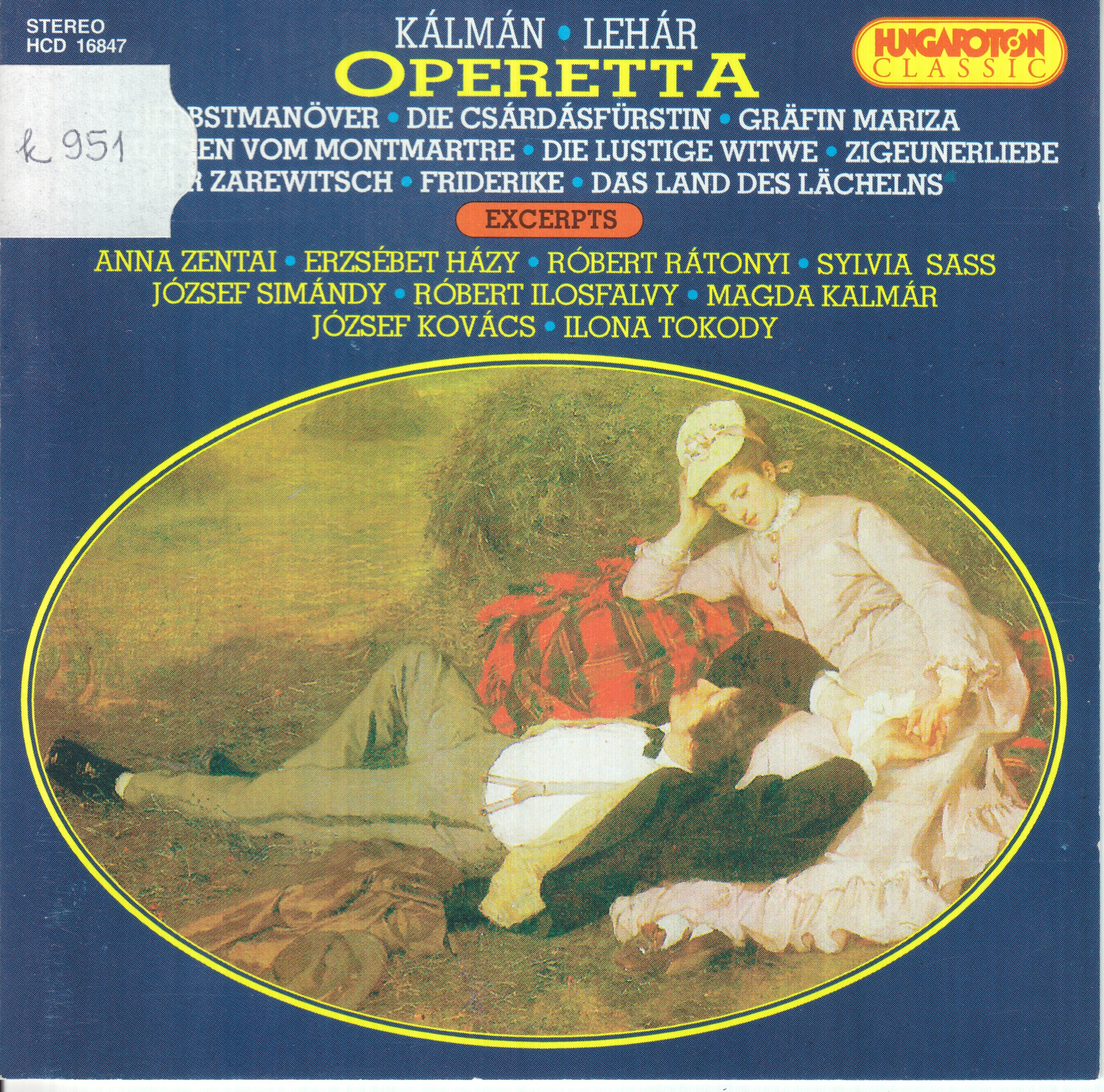 Operetta-Excerpts album cover