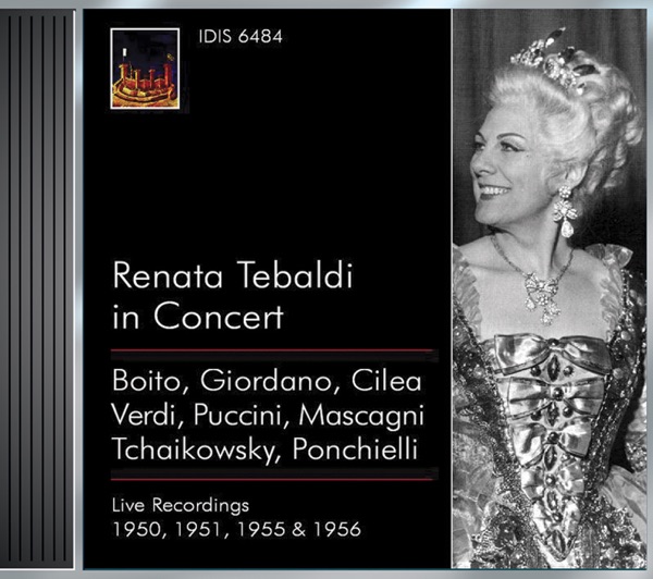 Opera Arias (Soprano): Tebaldi, Renata - Boito, A. - Giordano, U. - Cilea, F. - Verdi, G. - Puccini, album cover