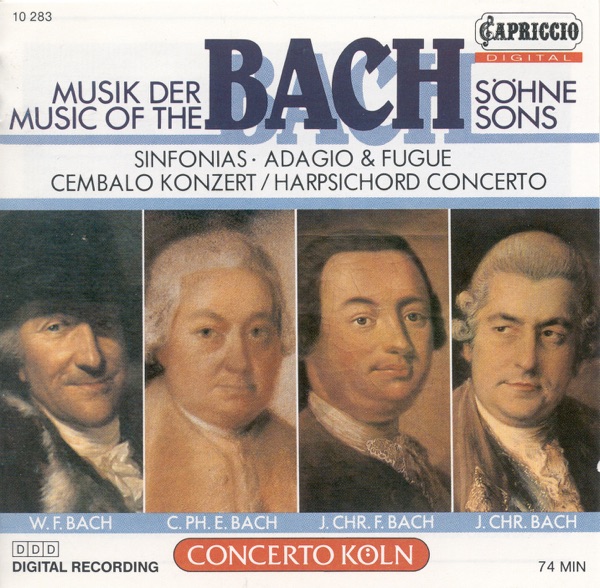 Bach Sons (The) – Bach, J.C.F. - Bach, W.F. - Bach, C.P.E. - Bach, J.C. album cover
