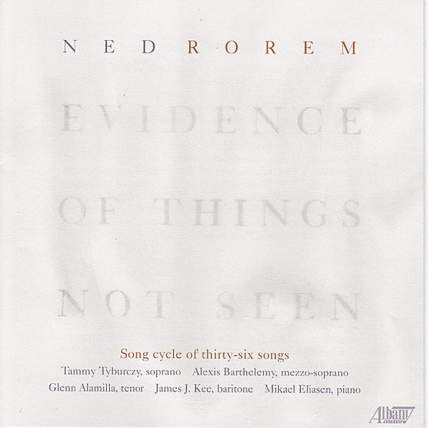 Rorem: Evidence of Things Not Seen album cover