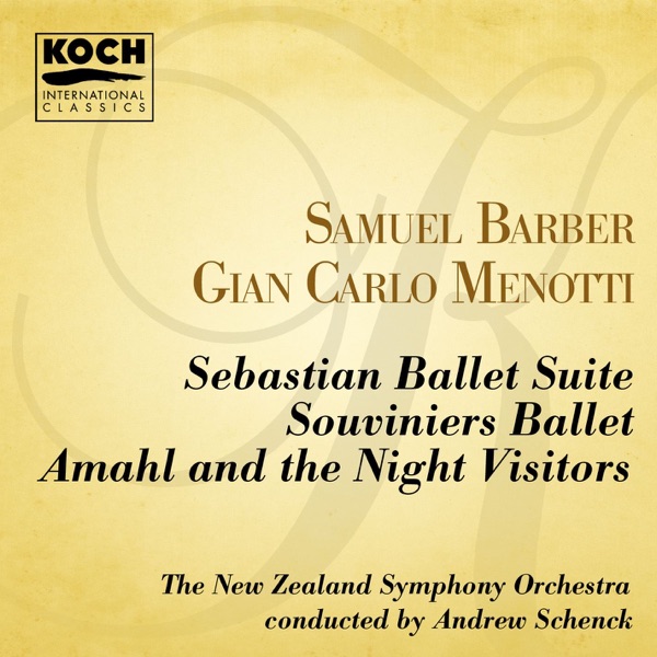 Barber: Souvenirs - Menotti: Amahl and the Night Visitors album cover