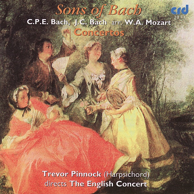 C.P.E. Bach & J.C. Bach: Sons of Bach Concertos album cover